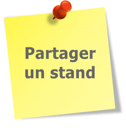 Post it yellow partager un stand